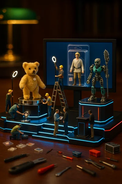 Circuit Auction Toy Features